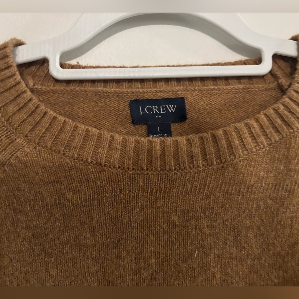 J. Crew Men's Tan Crewneck Sweater